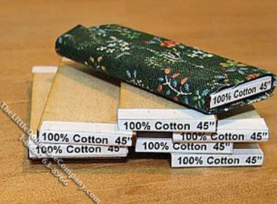 (image for) Miniature Fabric Bolts w/Labels for Dollhouses (50pcs)