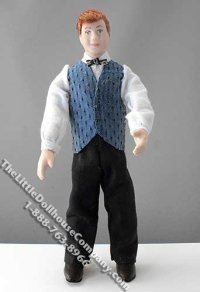 (image for) Red Haired Man in Blue Vest by Patsy Thomas