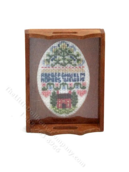 (image for) Miniature Needlepoint Tray for Dollhouses