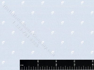 (image for) Hear Flowers on Blue Miniature Wallpaper for Dollhouses