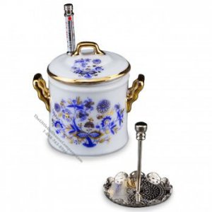 (image for) Miniature Canning Pot With Glasses For Dollhouses