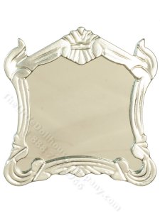(image for) Miniature Victorian Mirror for Dollhouses - Silver