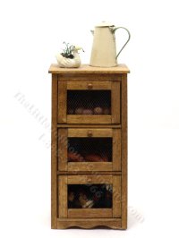 (image for) Vintage Miniature Kitchen Potato/Vegetable Storage for Dollhouses