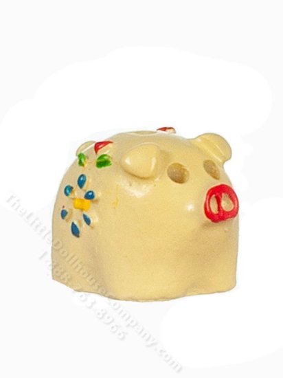 (image for) Miniature Yellow Piggy Bank for Dollhouses