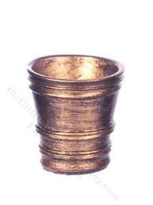 (image for) Miniature Gold French Country Pot for Dollhouses - Medium