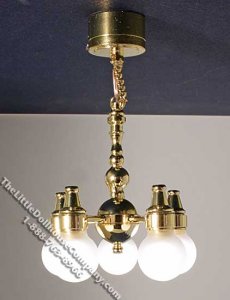 (image for) Miniature Battery Operated Kips Bay 5-Arm Chandelier