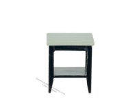 (image for) Miniature Black Gray RS Square End Table For Dollhouses
