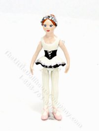 (image for) Miniature Hantel Pewter Ballerina for Dollhouses