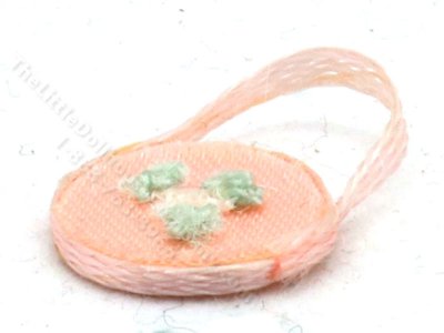 (image for) Miniature Floral Embroidered Pink Handbag