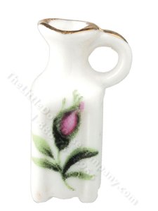 (image for) Miniature Floral Ceramic Pitcher for Dollhouses