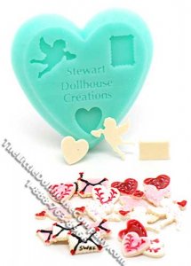 (image for) Mold to Make Valentines Day Cookies for Dollhouses