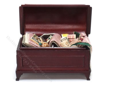 (image for) Miniature Mahogany Sewing Chest by Taylor Jade