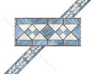 (image for) 1:24 Scale Dollhouse Faux Marble Wallpaper Border