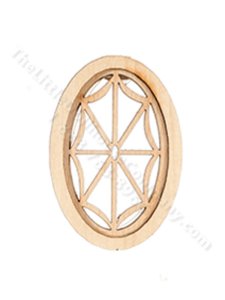 (image for) Dollhouse Oval Spider Web Window