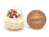 (image for) Miniature Spools of Thread in Basket by Taylor Jade
