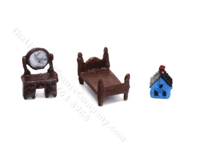 (image for) 1/144" Children's Bedroom Set for Dollhouses