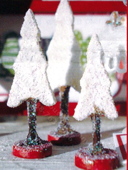 (image for) Miniature Set of 12 trees & Candy Cane Sign Kit