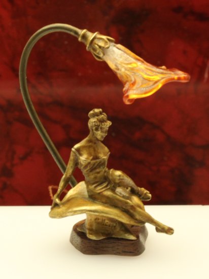(image for) Miniature Brass Colleen Lamp by Jim Pounder