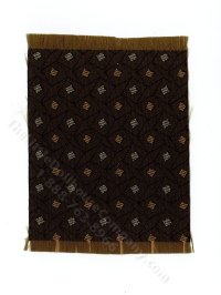 (image for) Miniature Green Geometric Rug for Dollhouses