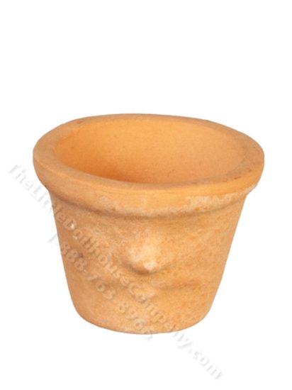(image for) Miniature Frowning Terracotta Pot for Dollhouses