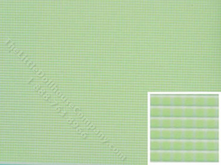 (image for) Miniature 1/8" Green Tile Floor
