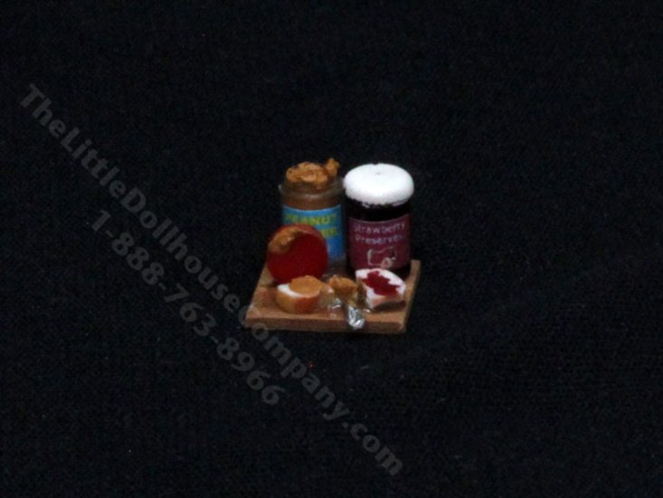 (image for) 1:24 Scale Miniature PB & J Preperation Board for Dollhouses