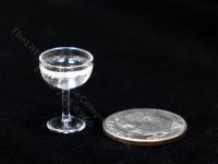 (image for) Miniature Glass of Champagne for Dollhouses