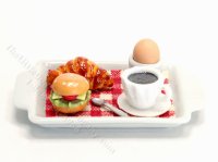 (image for) Miniature Brunch Tray for Dollhouses