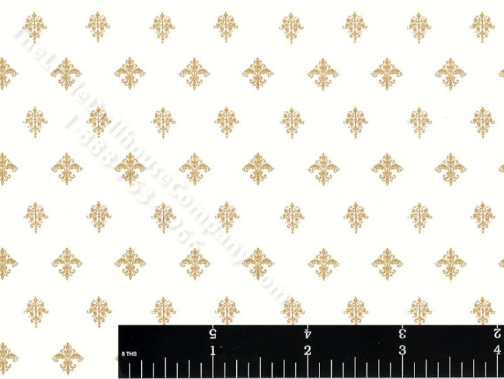 (image for) Majestic Miniature Wallpaper for Dollhouses - Champagne