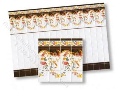 (image for) Dollhouse 1/2 Scale Model Wall Tiles