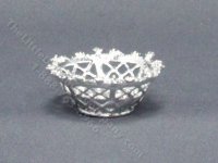 (image for) Miniature Silver Lattice Bowl for Dollhouses