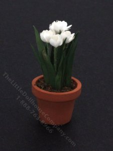 (image for) Miniature Potted Tulips for Dollhouses