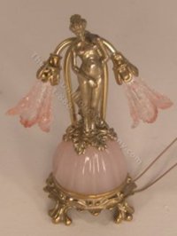 (image for) Miniature Bronze Ricarda Pink Dome Lamp by Jim Pounder