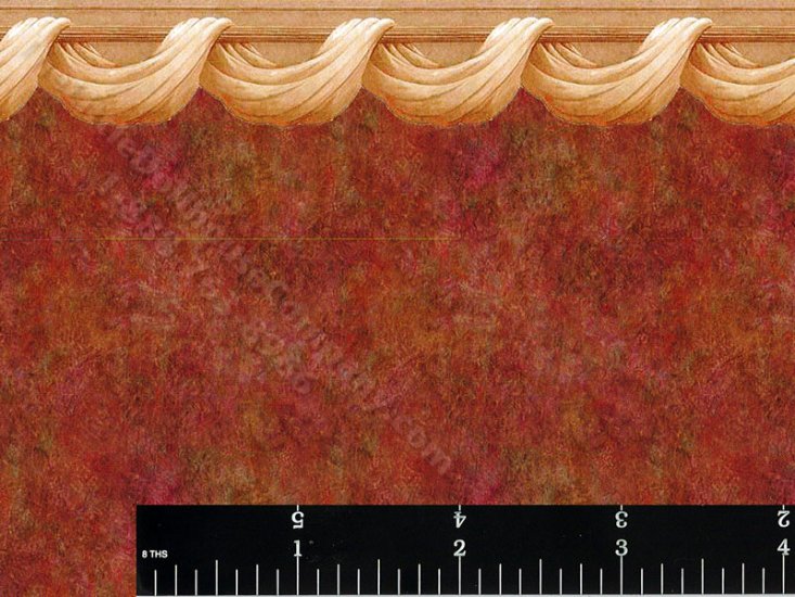 (image for) Dollhouse Scale Model Brown Limewash Wallpaper