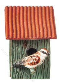 (image for) Miniature Birdhouse for Dollhouses