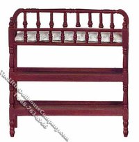 (image for) Miniature Victorian Style Mahogany Changing Table for Dollhouses