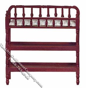 (image for) Miniature Victorian Style Mahogany Changing Table for Dollhouses