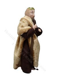 (image for) Miniature Handcrafted Vintage Medieval Robed Man with Laurel by Detta's Darling Dolls