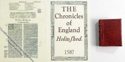 (image for) Miniature Book: 'The Chronicles of England, Scotland, Ireland'