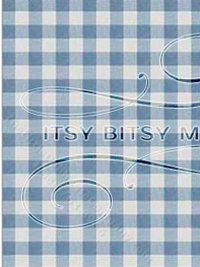 (image for) Blue Rose Hill Buffalo Check Pattern Wallpaper for Dollhouses
