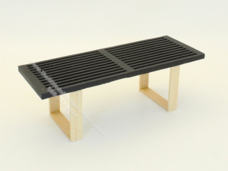 (image for) Miniature Black Nelsom Platform Bench by Warren Richardson