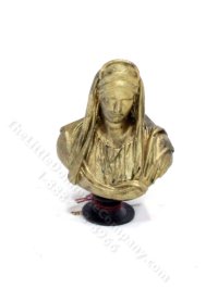 (image for) Miniature Gold Virgin Mary Bust for Dollhouses