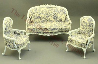 (image for) Dollhouse Miniature Jenaeve Living Room Set (3pc)