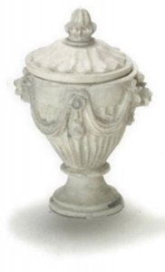 (image for) Miniature Grey Jardiniere for Dollhouses