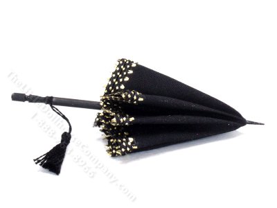 (image for) Miniature Parasol for Dollhouses - Black