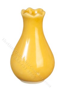 (image for) Miniature Yellow Bud Vase for Dollhouses