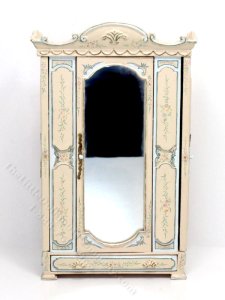 (image for) Miniature Ornate Victorian Wardrobe for Dollhouses