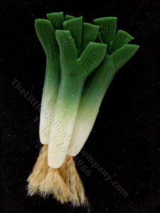 (image for) Miniature Leeks by Charlotte Willmott of Mouse House
