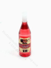 (image for) Miniature Bottle of Kedem Concord Grape Wine for Dollhouses