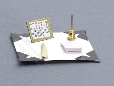 (image for) Miniature Blotter Set for Dollhouses